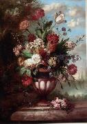 Floral, beautiful classical still life of flowers.069 unknow artist